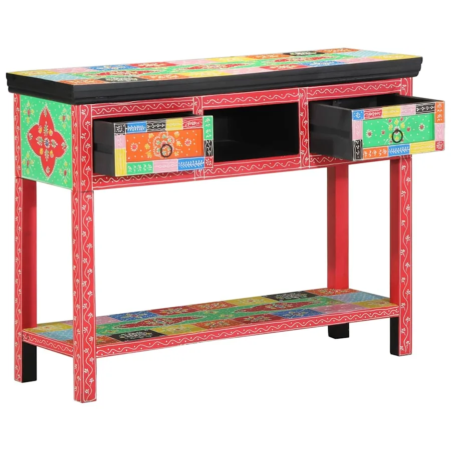 Table console avec tiroir Multicolore 100 x 30 x 77 cm