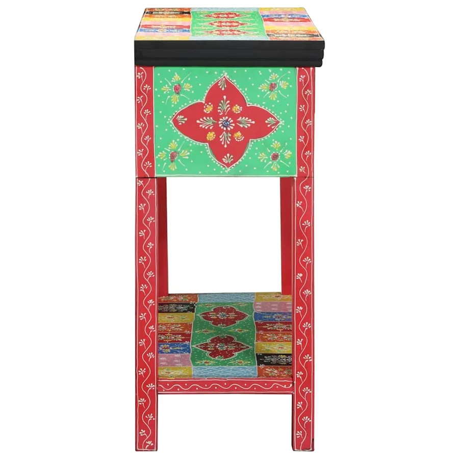 Table console avec tiroir Multicolore 100 x 30 x 77 cm - 3