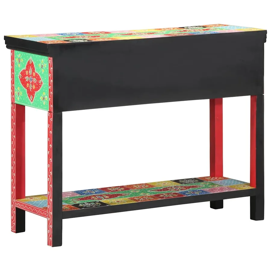Table console avec tiroir Multicolore 100 x 30 x 77 cm - 4