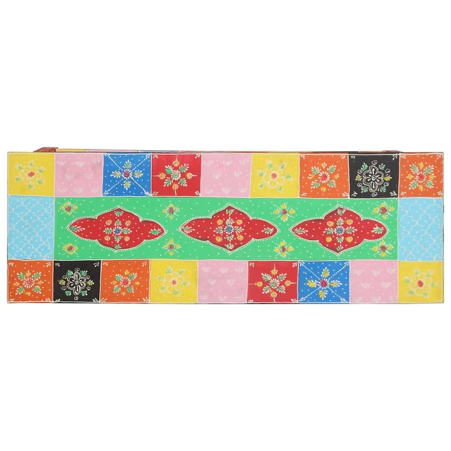 Table console avec tiroir Multicolore 100 x 30 x 77 cm - 5