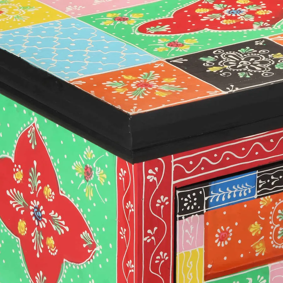 Table console avec tiroir Multicolore 100 x 30 x 77 cm - 7