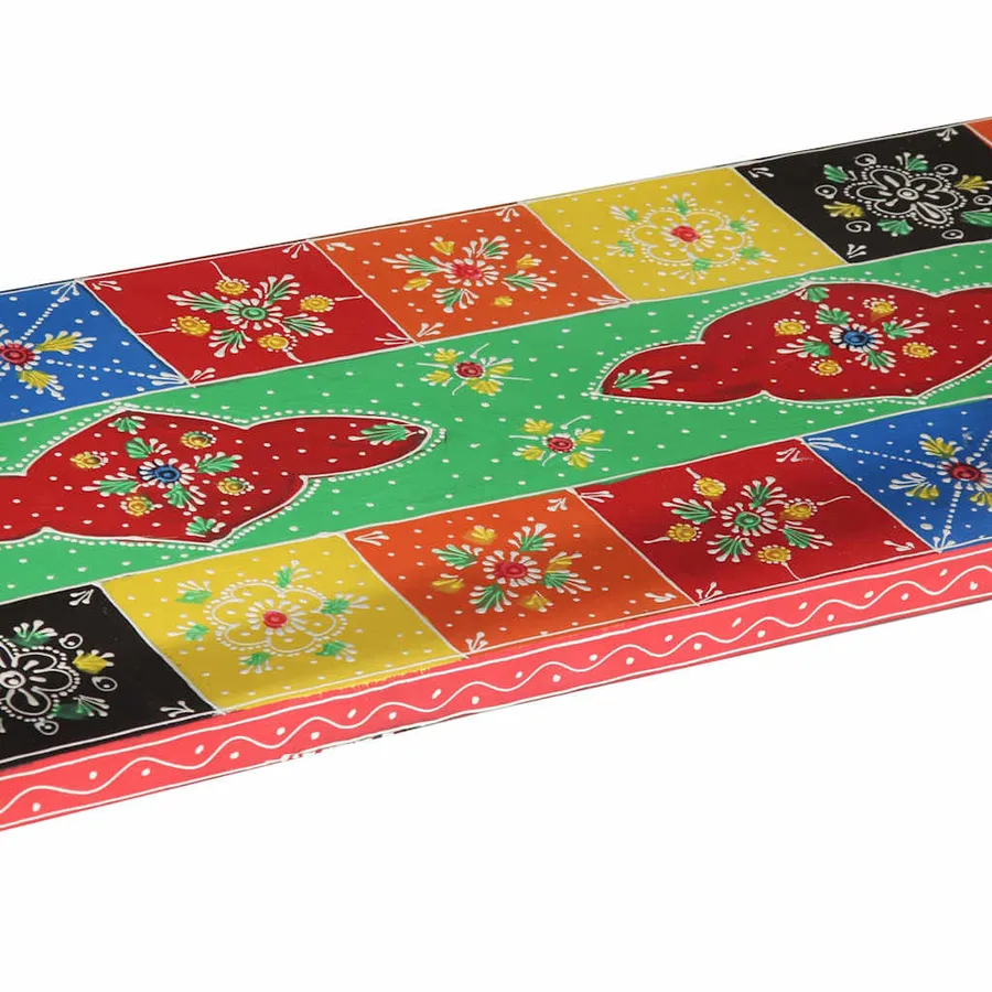 Table console avec tiroir Multicolore 100 x 30 x 77 cm - 9