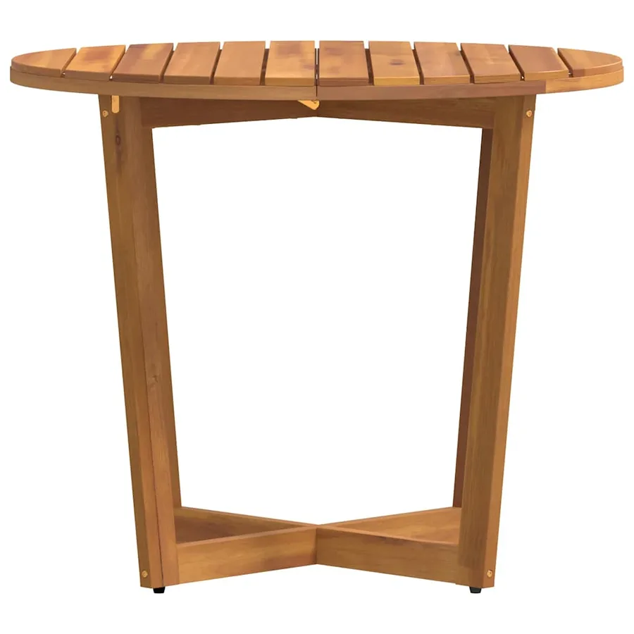 Table de jardin ronde Ø90x75 cm en bois massif d'acacia - 6