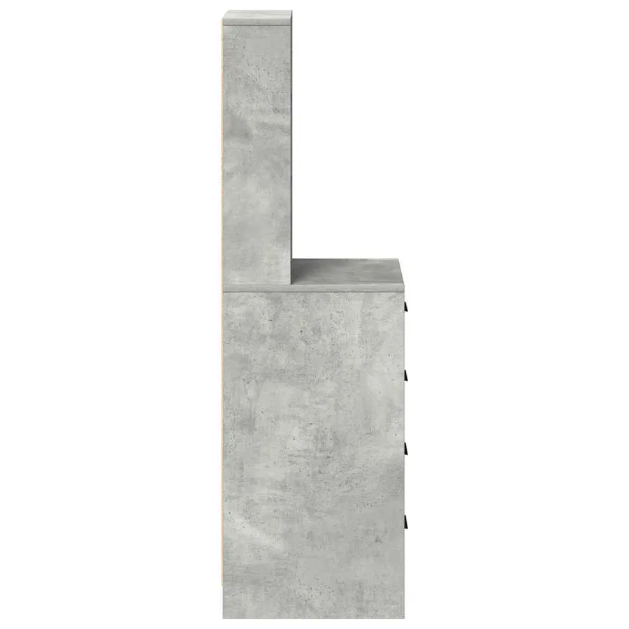 Haut Armoire Gris béton 40 x 41 x 135 cm Bois d'ingénierie - 4