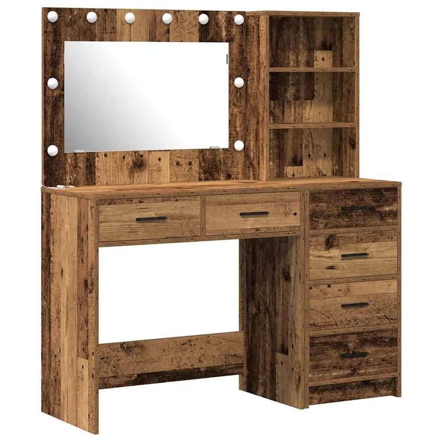 Table de Toilette Marron 78.5 x 41 x 135 cm Bois d'ingénierie - 2