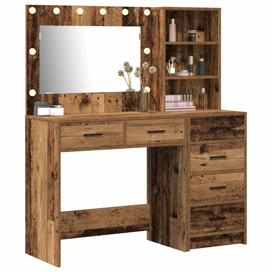 Table de Toilette Marron 78.5 x 41 x 135 cm Bois d'ingénierie - 3