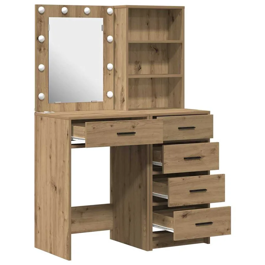 Table de Toilette 2 pcs Marron 50 x 41 x 135 cm - 7