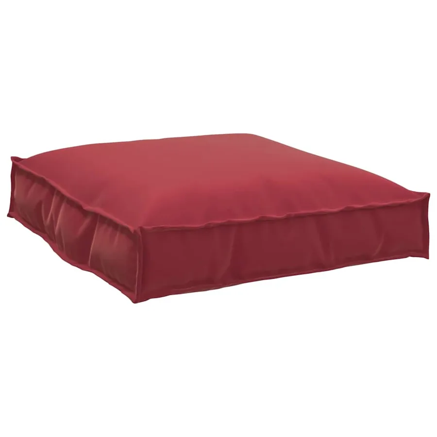 Set de coussins de palette 2 pcs Bordeaux Tissu Oxford