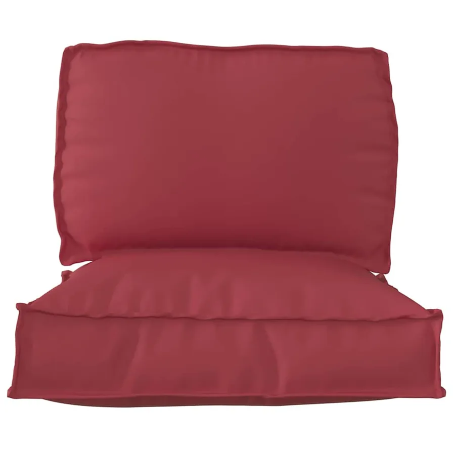 Set de coussins de palette 2 pcs Bordeaux Tissu Oxford - 3