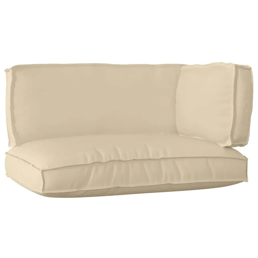 Set de coussins de palette 3 pcs Beige Tissu Oxford - 2