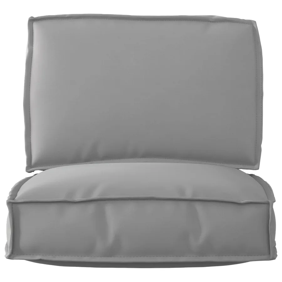 Set de coussins de palette 2 pcs Gris Tissu Oxford - 2