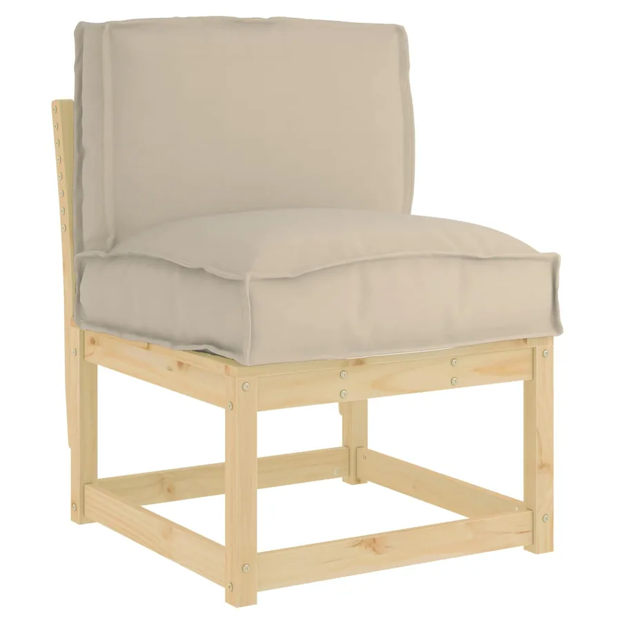 Coussin Taupe 50 x 40 x 12 cm Tissu Oxford - 2