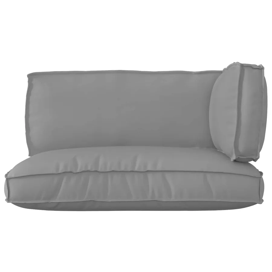 Set de coussins de palette 3 pcs Gris Tissu Oxford - 2