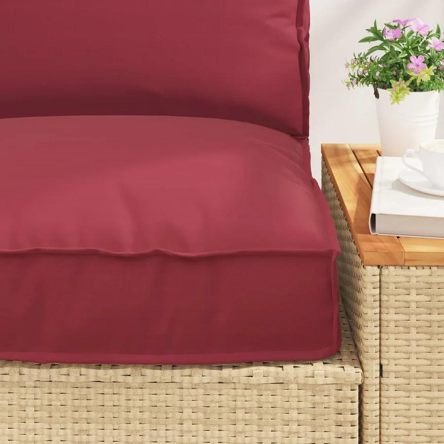 Set de coussins de palette 2 pcs Crème Tissu Oxford - 5