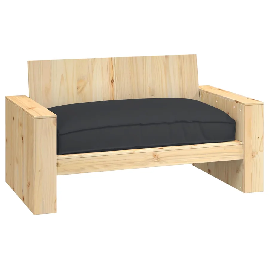 Coussin Noir 120 x 80 x 12 cm Tissu Oxford - 2