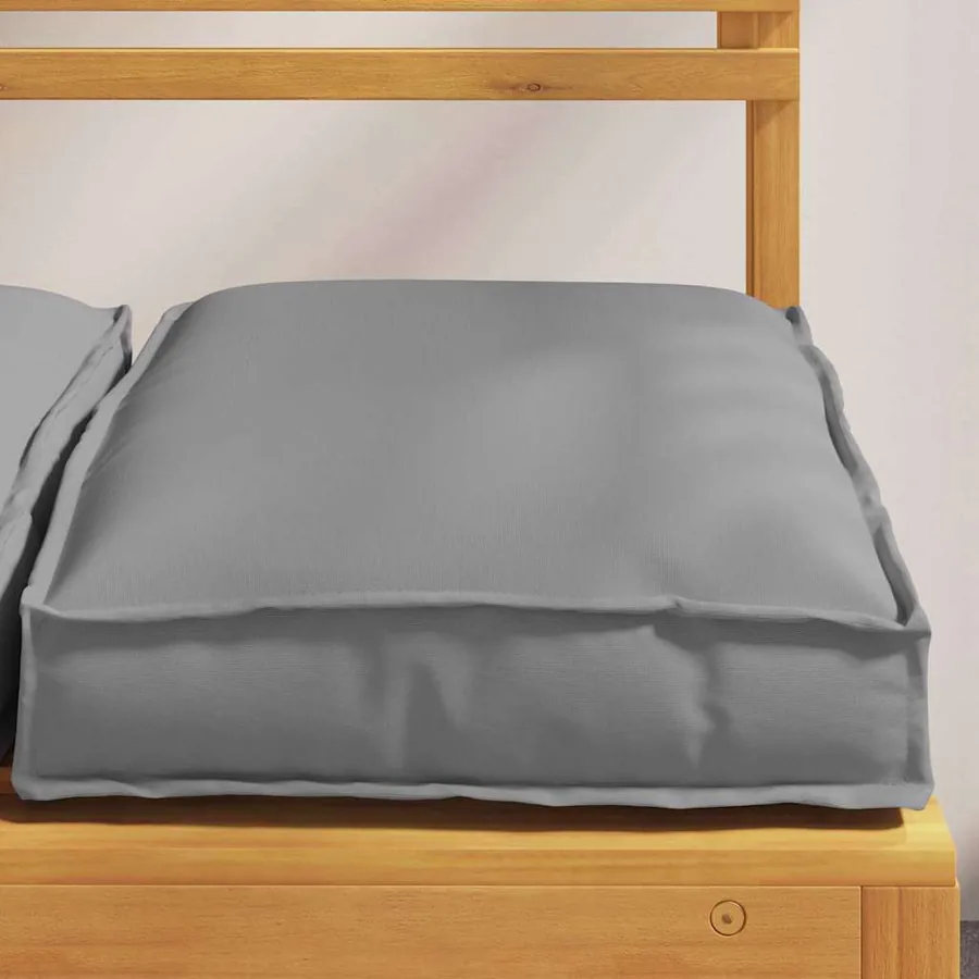 Coussin 2 pcs Gris 40 x 40 x 8 cm Tissu Oxford - 4