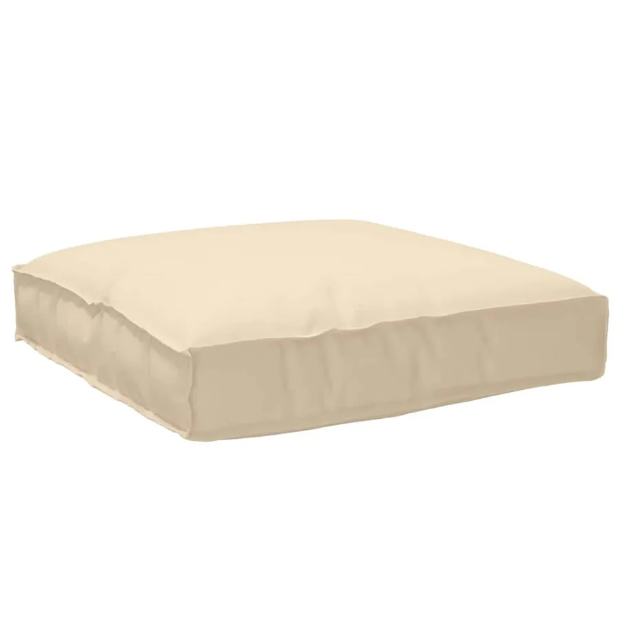 Coussin Beige 80 x 80 x 12 cm Tissu Oxford - 2