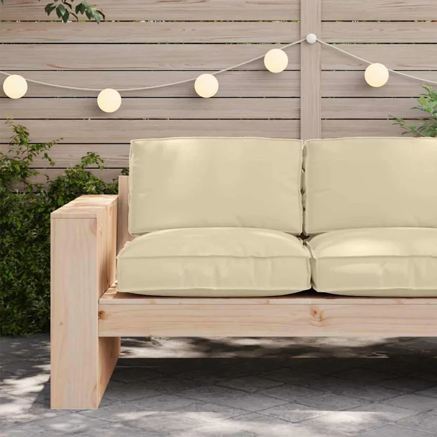 Coussin Beige 80 x 80 x 12 cm Tissu Oxford - 3