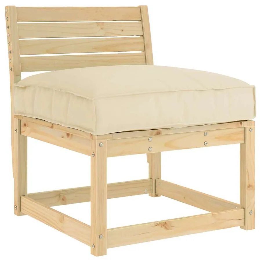 Coussin Beige 80 x 80 x 12 cm Tissu Oxford - 4