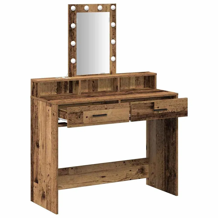 Table de Toilette Marron 100 x 41 x 140 cm Bois d'ingénierie - 4