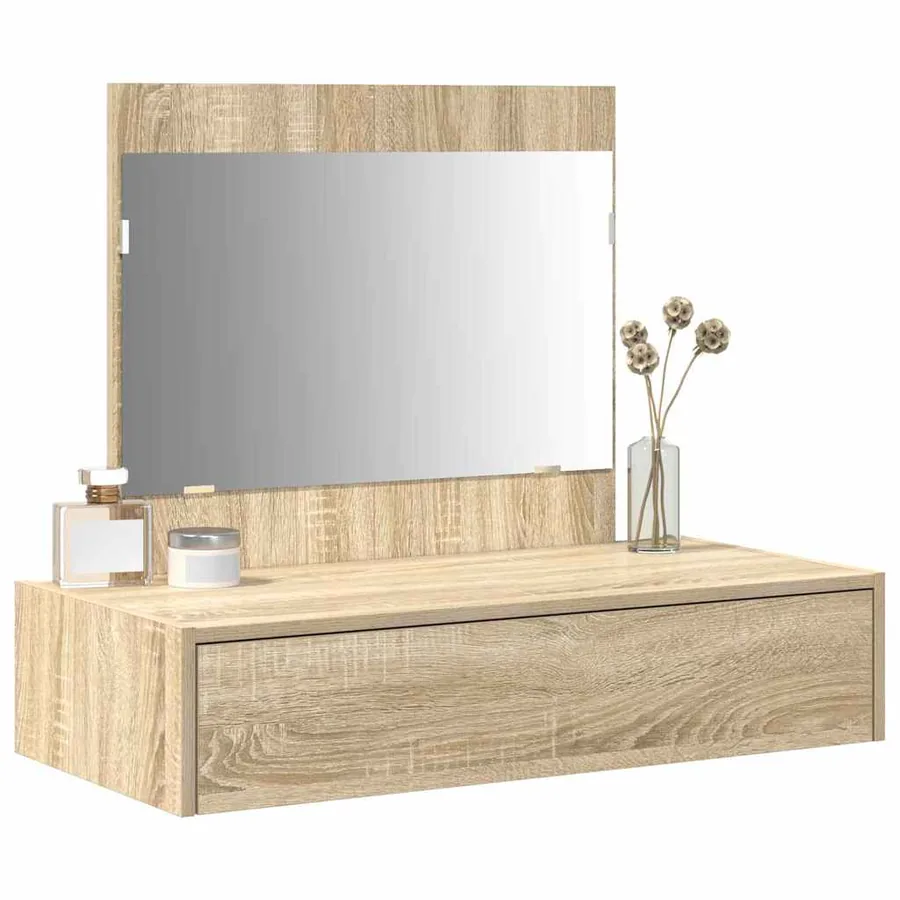 Table de Toilette Marron 83 x 40 x 70 cm Bois d'ingénierie - 3
