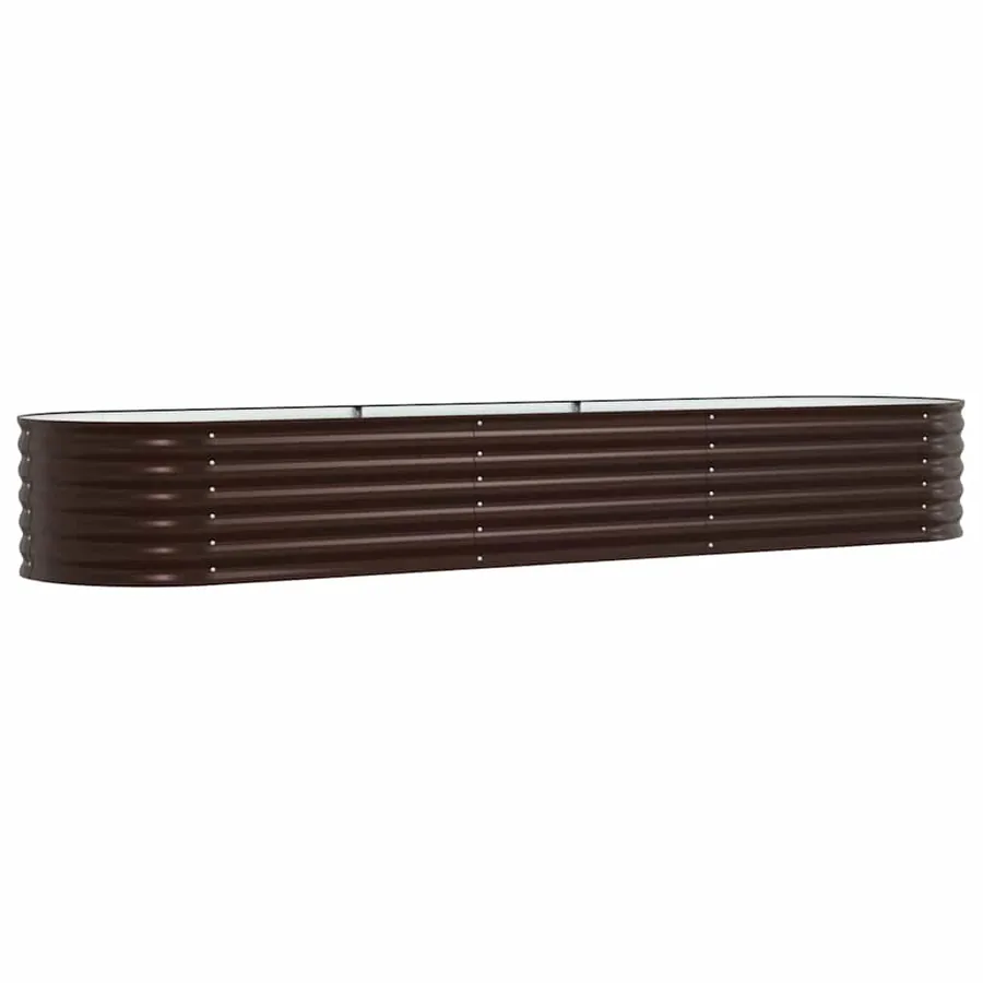Lit surélevé Marron 320 x 80 x 44 cm Acier - 7
