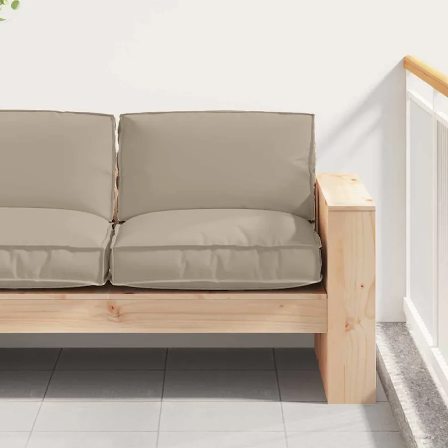 Coussin Taupe 80 x 80 x 12 cm Tissu Oxford