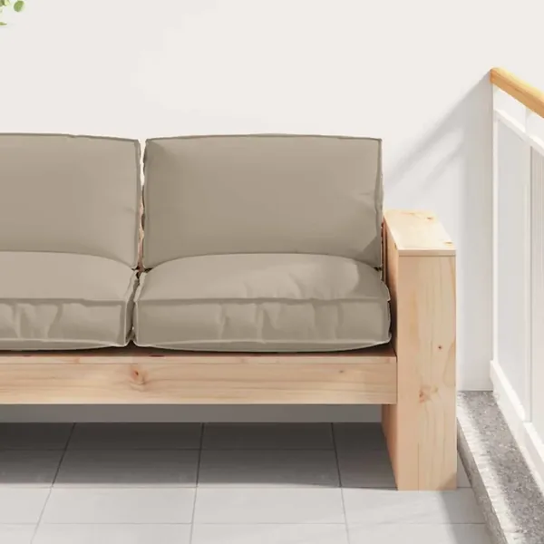 Coussin Taupe 80 x 80 x 12 cm Tissu Oxford