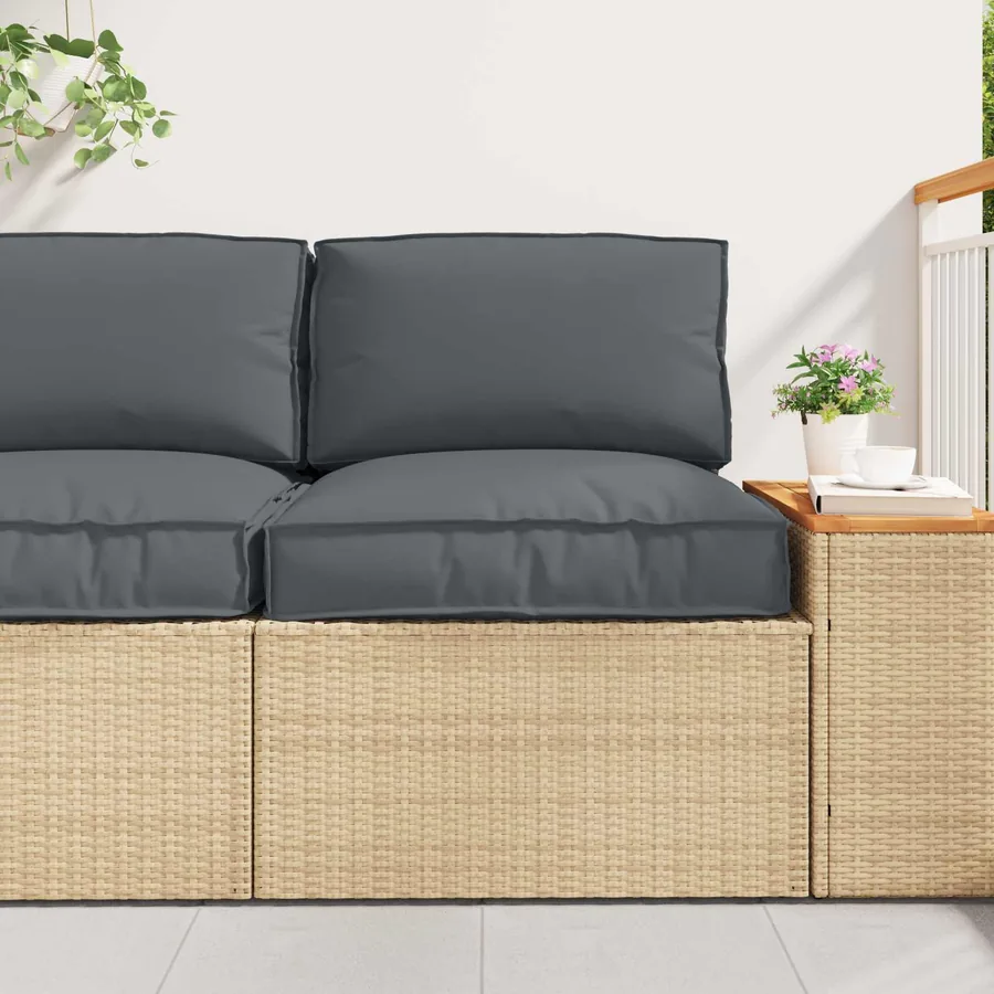 Set de coussins de palette 2 pcs Anthracite Tissu Oxford