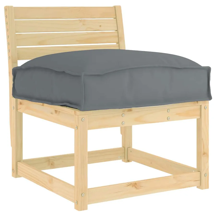 Coussin Anthracite 60 x 40 x 8 cm Tissu Oxford - 2