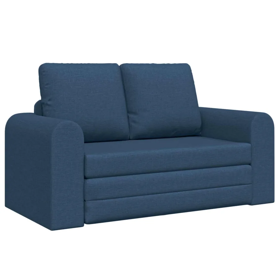Canapé-Lit 60cm Bleu tissu - 2