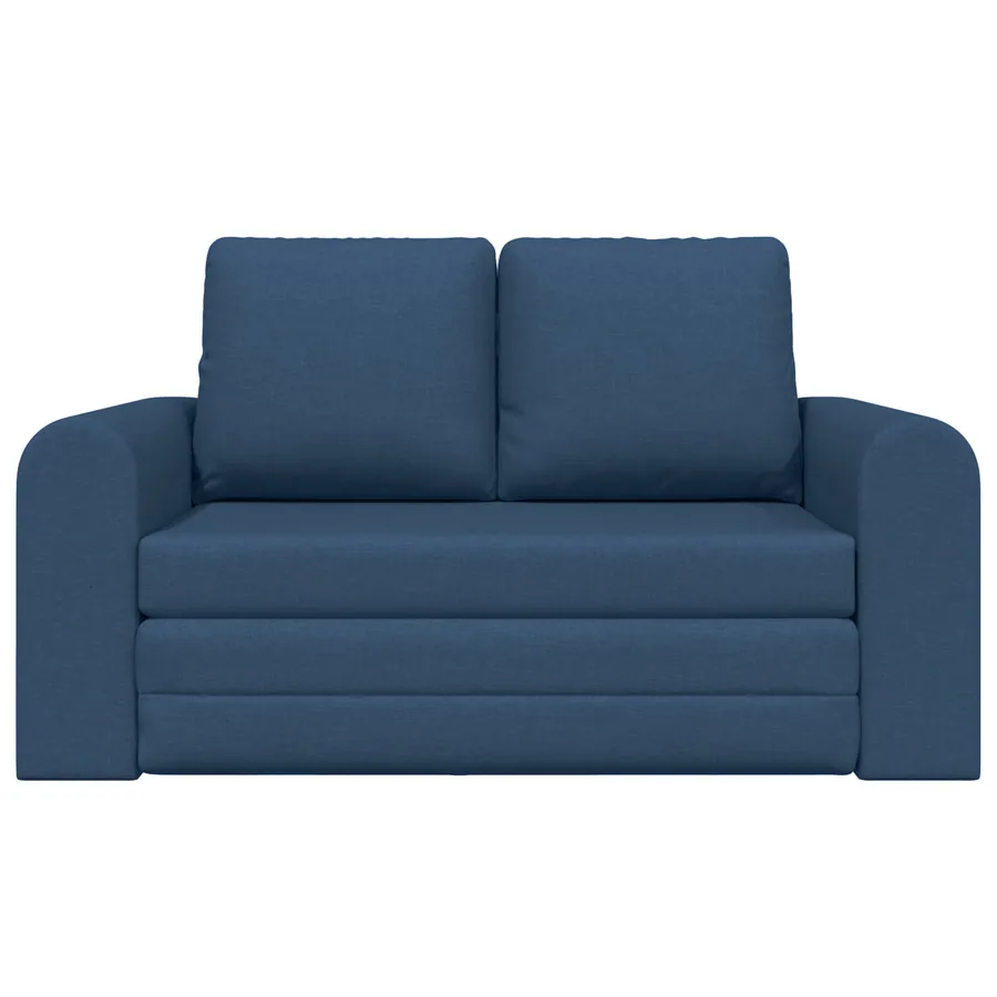 Canapé-Lit 60cm Bleu tissu - 5