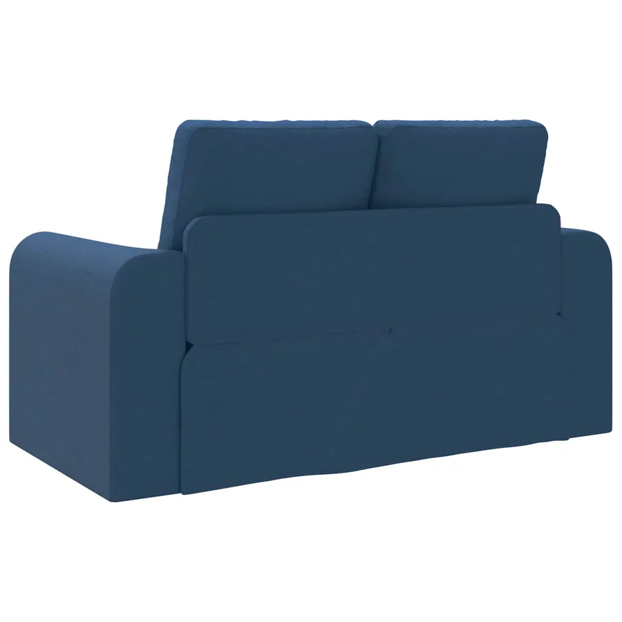 Canapé-Lit 60cm Bleu tissu - 7