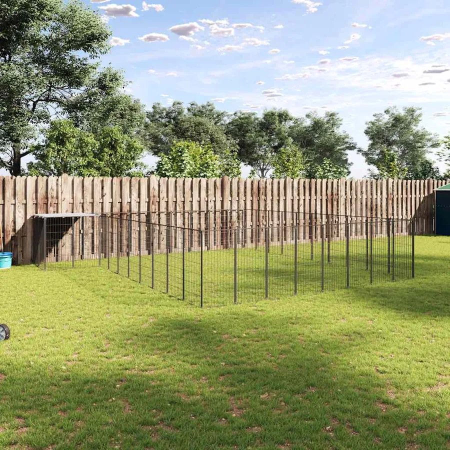 Chenil Noir 25,41 m² Acier