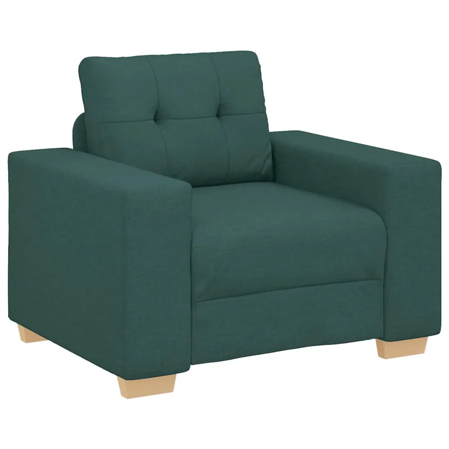Canapé/Fauteuil vert foncé 100x78x80 cm en tissu - 2
