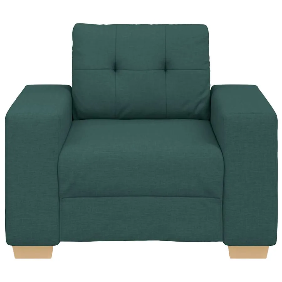 Canapé/Fauteuil vert foncé 100x78x80 cm en tissu - 4