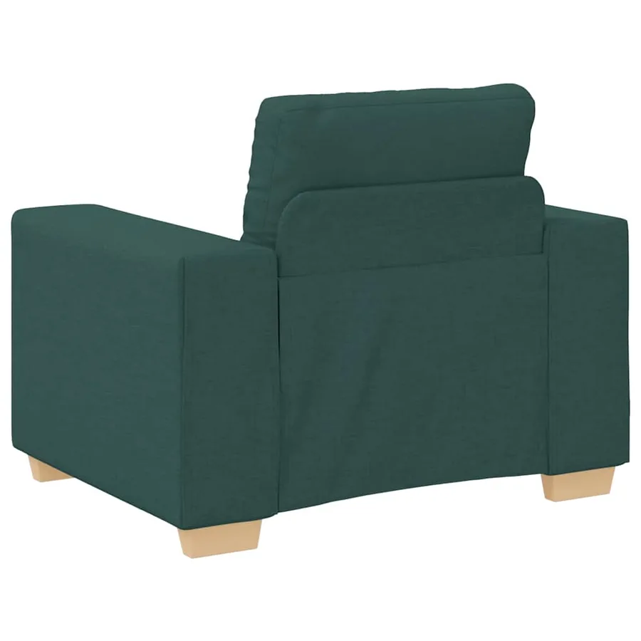 Canapé/Fauteuil vert foncé 100x78x80 cm en tissu - 6