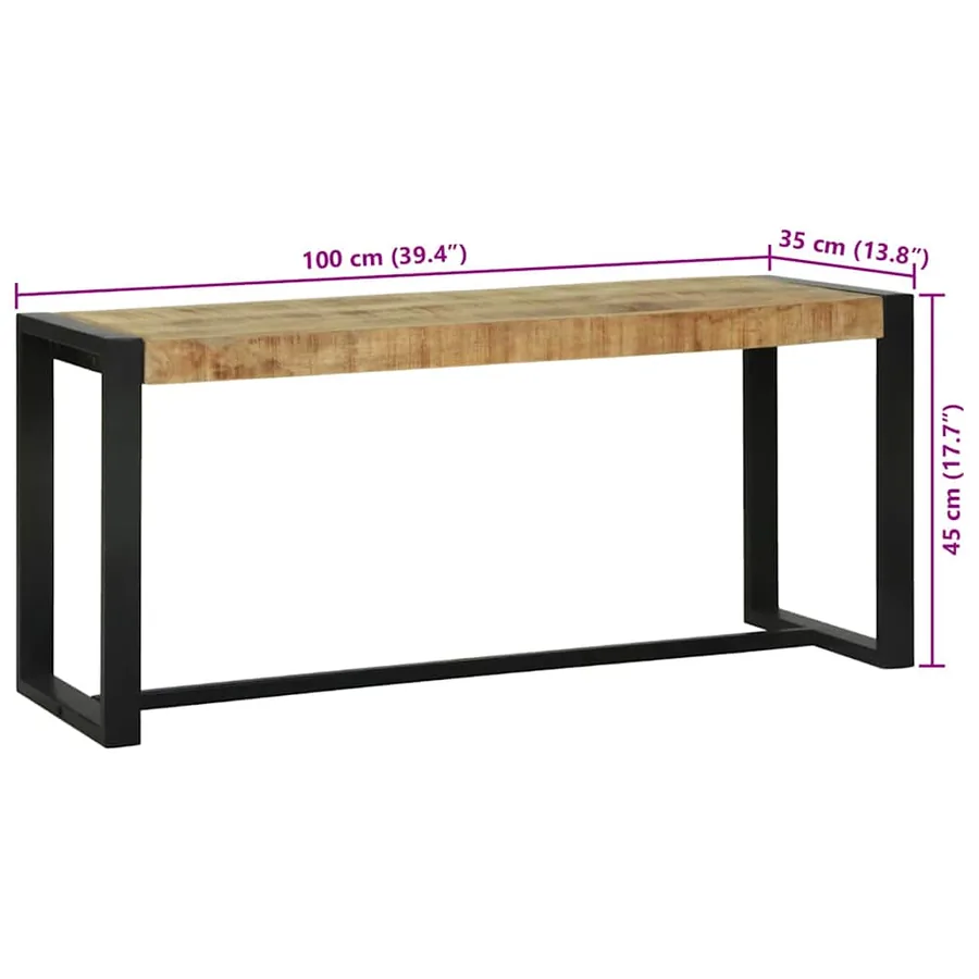 banc Bois de mangue massif - 11