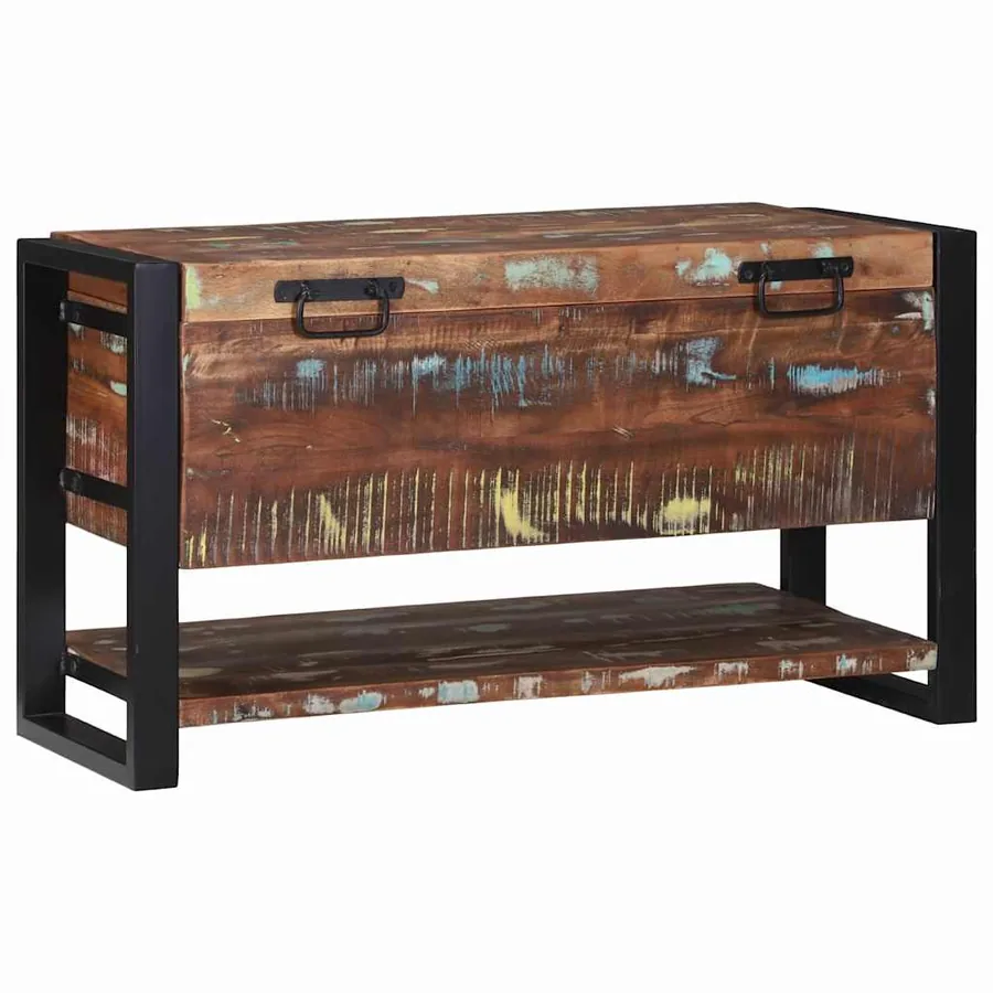 Boîte de rangement Multicolore Bois massif de récupération - 3