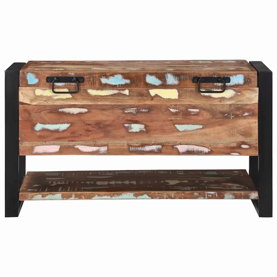 Boîte de rangement Multicolore Bois massif de récupération - 5