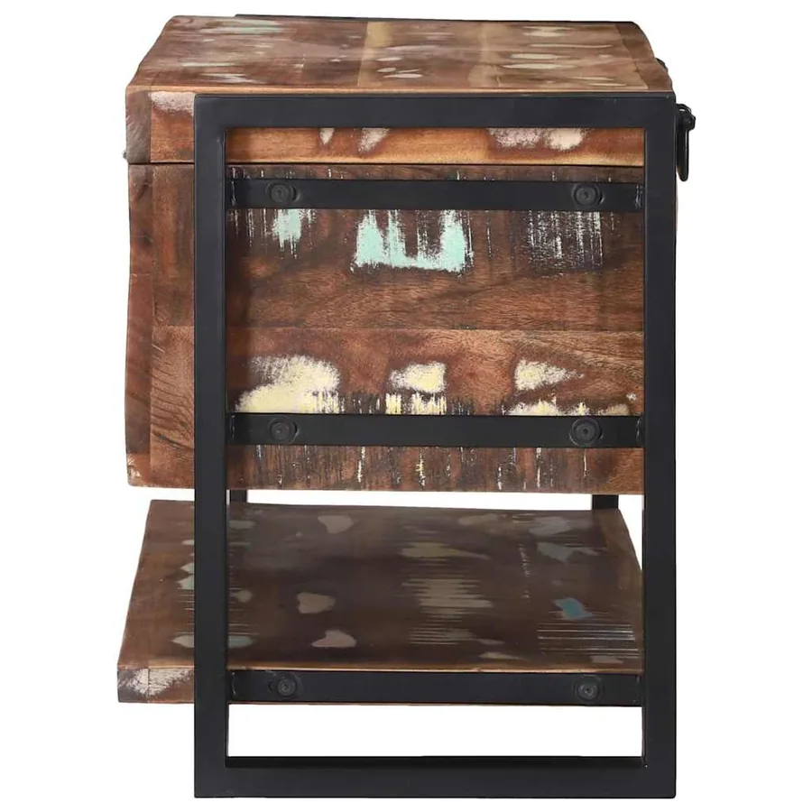 Boîte de rangement Multicolore Bois massif de récupération - 6