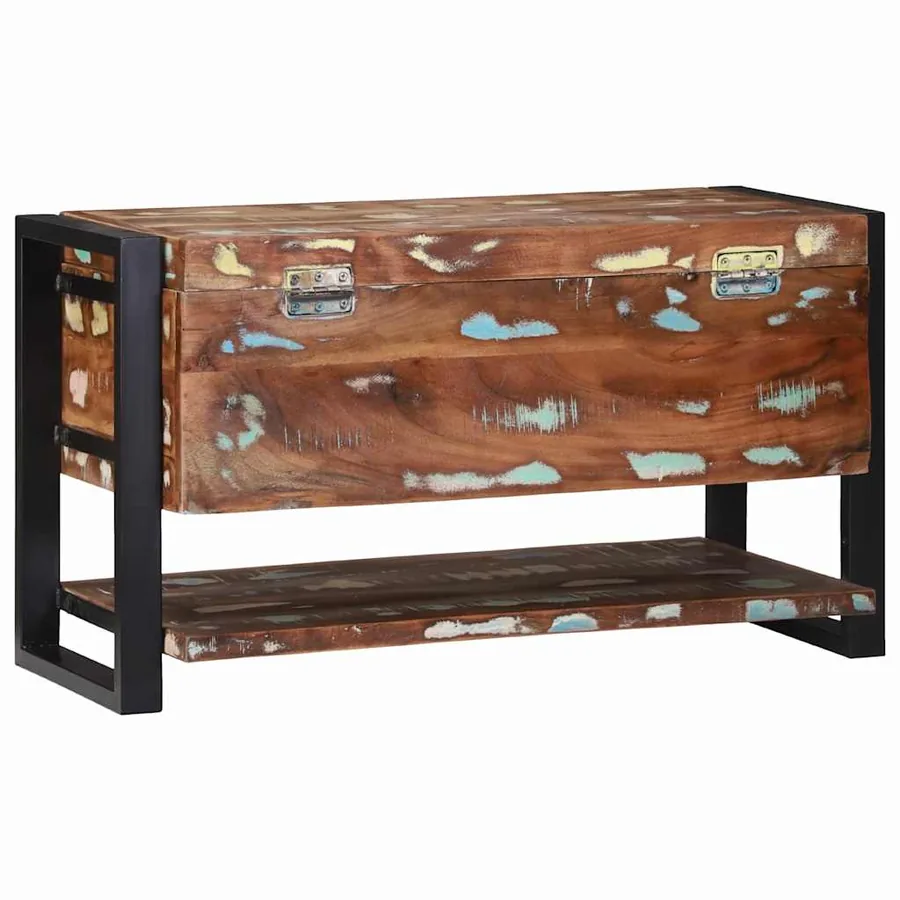 Boîte de rangement Multicolore Bois massif de récupération - 7