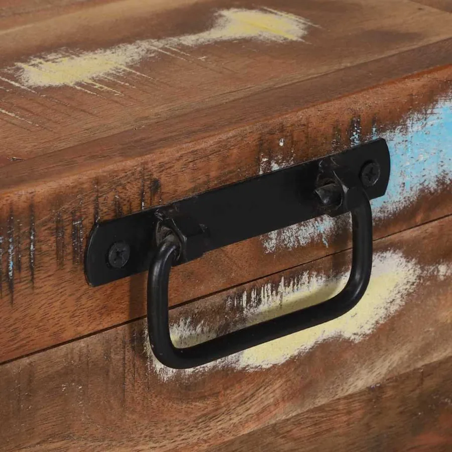 Boîte de rangement Multicolore Bois massif de récupération - 9