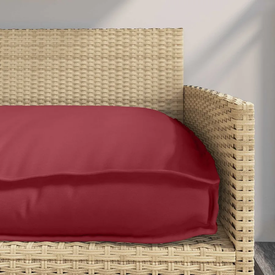 Coussin Bordeaux 120 x 60 x 12 cm Tissu Oxford - 5