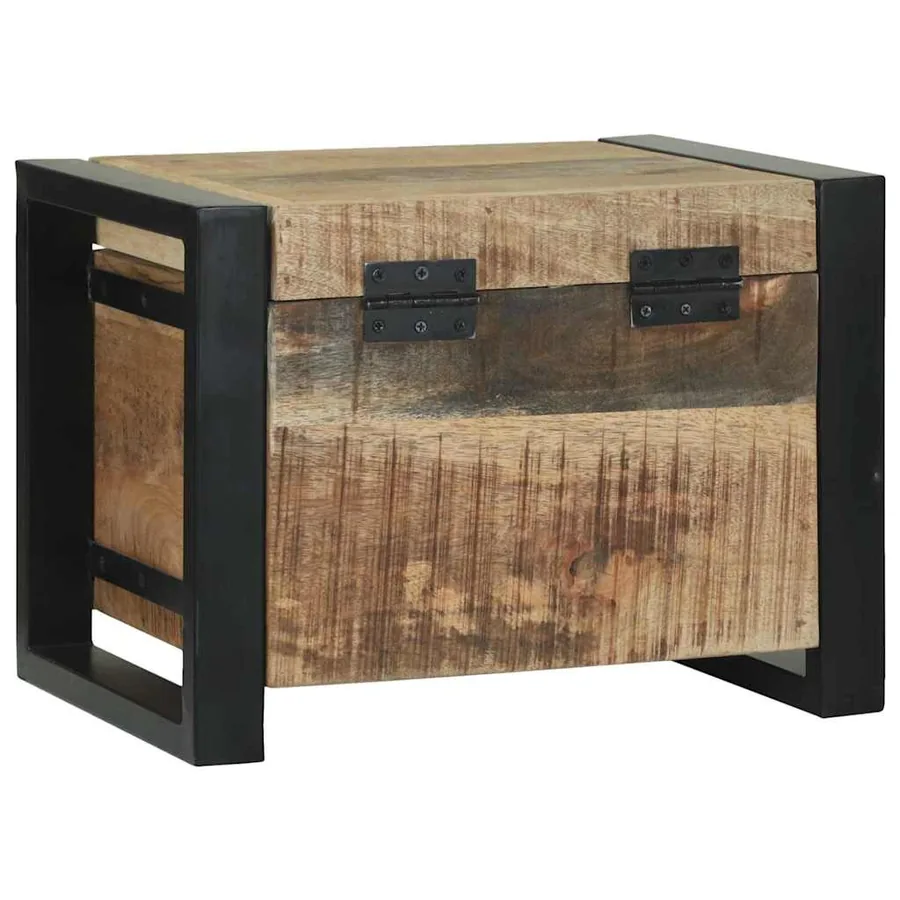 Coffres de rangement 40 x 30 x 30 cm Bois de manguier massif - 7