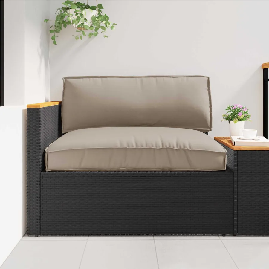 Set de coussins de palette 2 pcs Taupe Tissu Oxford