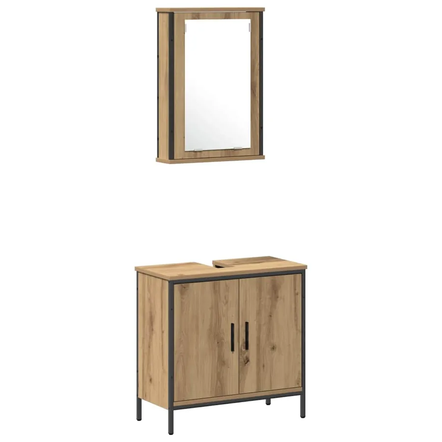 Ensemble de mobilier de salle de bain 3 pc Marron - 6