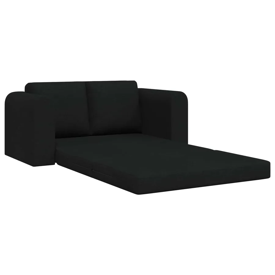 Canapé-Lit 60cm Noir tissu - 4