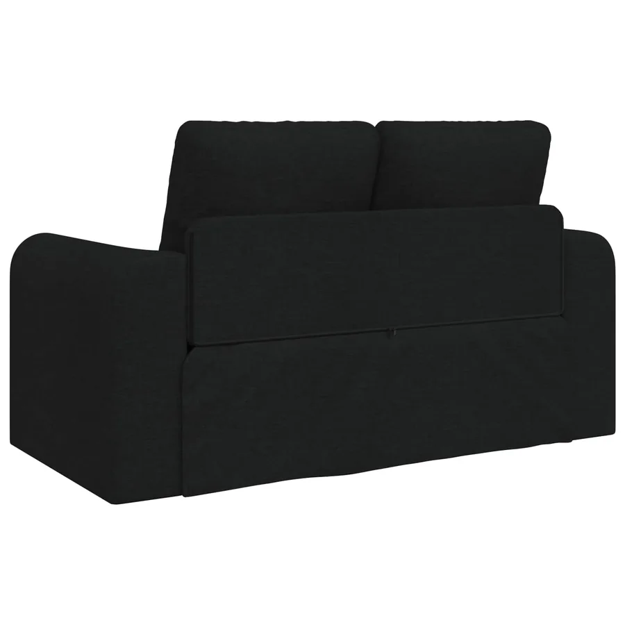 Canapé-Lit 60cm Noir tissu - 6