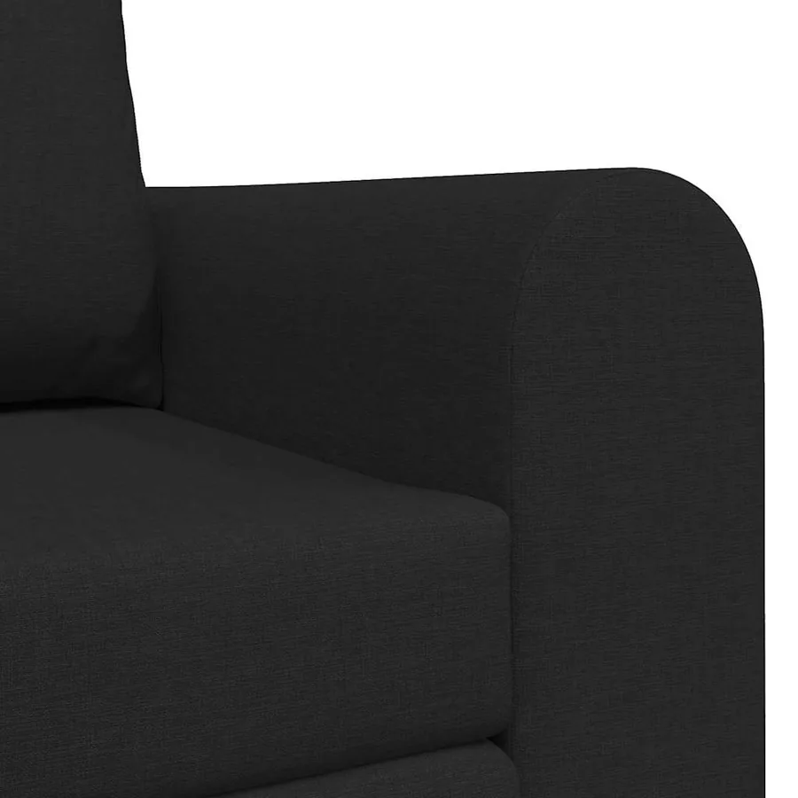 Canapé-Lit 60cm Noir tissu - 7